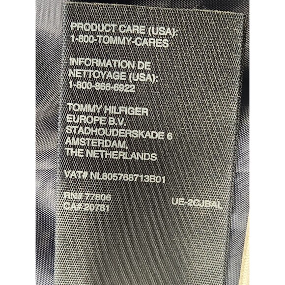 Tommy Hilfiger Women’s XXL Navy Hooded Belted Rain Trench Coat Cotton Blend - Picture 9 of 12